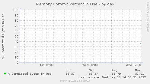 Memory Commit Percent in Use